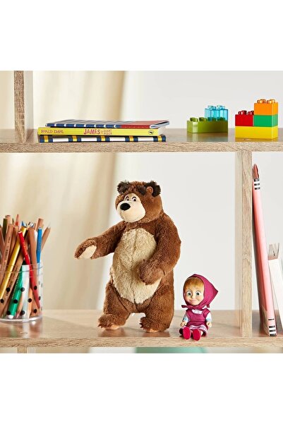 Masha and the Bear ماشا والدب - دمية ماشا 12 سم ودب 25 سم