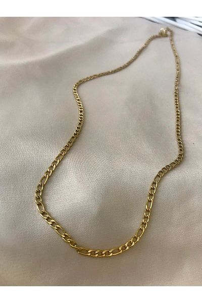 stainless steell بنطلون فولاذي بتفاصيل سلسلة