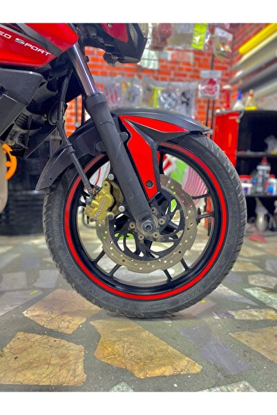 pınaxar Motosiklet Jant Şeridi Kırmızı Sağ-Sol/Ön-Arka Motor Aksesuar