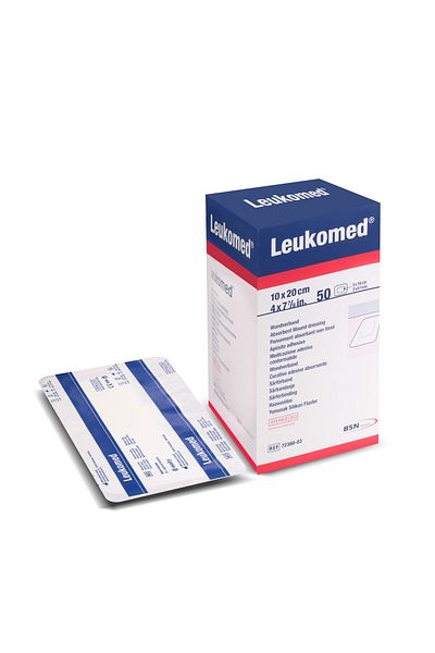BSN غطاء جروح غير منسوج من Leukomed مقاس 10 سم × 20 سم 50 قطعة