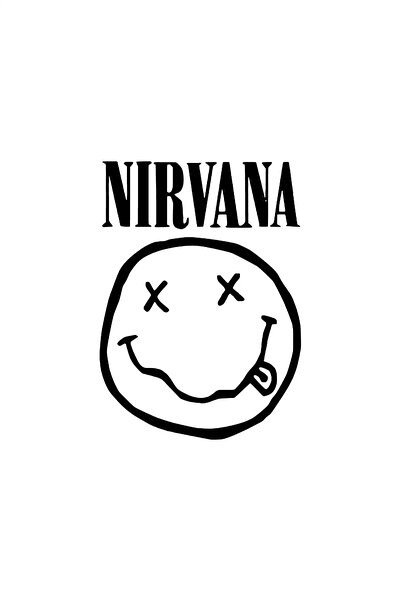 Generic Brand Nirvana Auto Custom New Sticker Black 25 X 35 cm