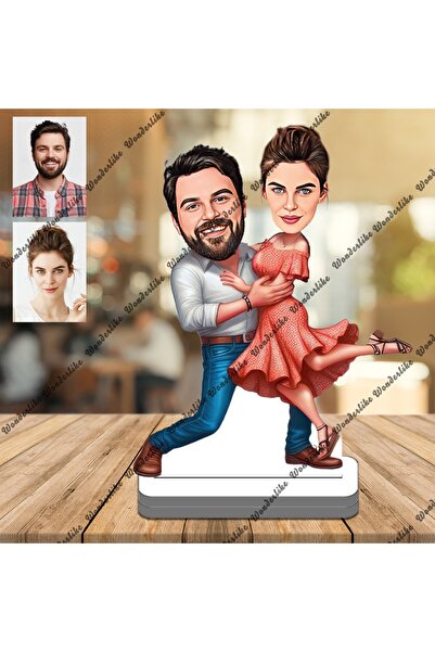 wonderlike Genç Arkadaşlar 3D Ahşap Biblo,Sevgiliye Hediye,Doğum Günü Hed