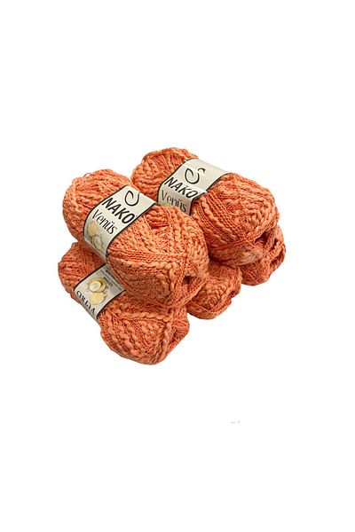 NAKO i523 - 250 GrVenus Orange (TOTAL 5 PIECES) (COLOR 10549)