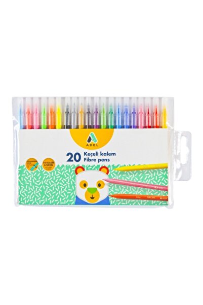 Adel قلم لباد 20 لون