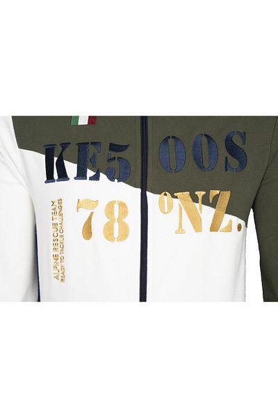Arma Pánská khaki mikina na zip K 21324992301