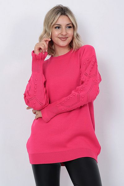 LUGMO Tricotaj de damă Pulover Decolteu cu mânecă cu modele supradimensionate Fujia