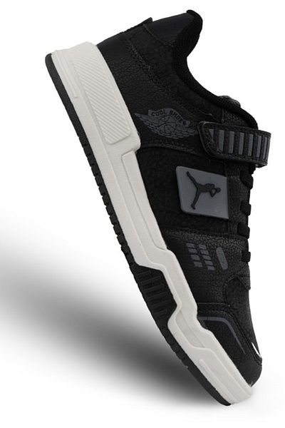 KCMN Pantofi sport unisex pentru copii - Cool King JoranS, talpă ortopedică, NEGRU