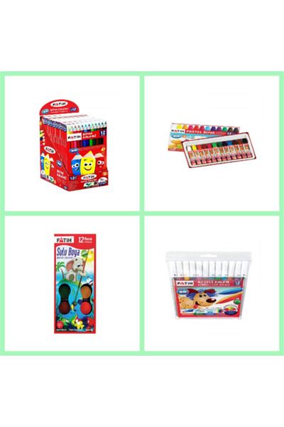Fatih Back to School 4-Piece Painting Set