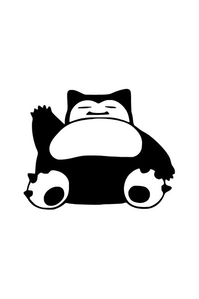 BİLGİMOLA Sleeping Panda Auto Special New Sticker Black 25 X 20 cm