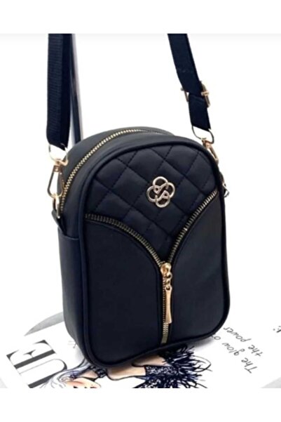 Skygo SİYAH MİNİ BOY KAPİTONE OMUZ ÇANTASI