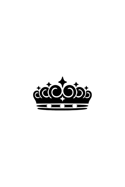 Generic Brand ملصق جديد مخصص للسيارات من Queen Crown باللون الأسود مقاس 30 × ...