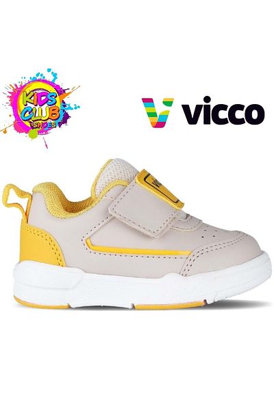 Vicco Pantofi sport ortopedici Fidel pentru bebelusi si copii - First Step Bej