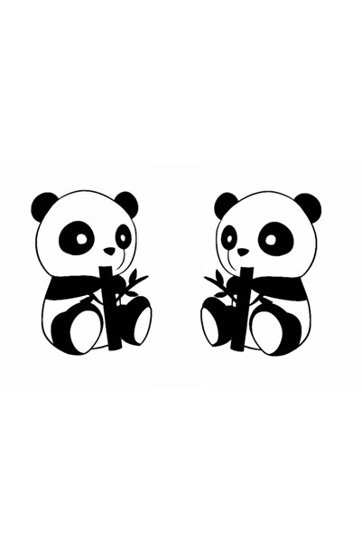 BİLGİMOLA Panda Auto custom new sticker 30 x 15 cm
