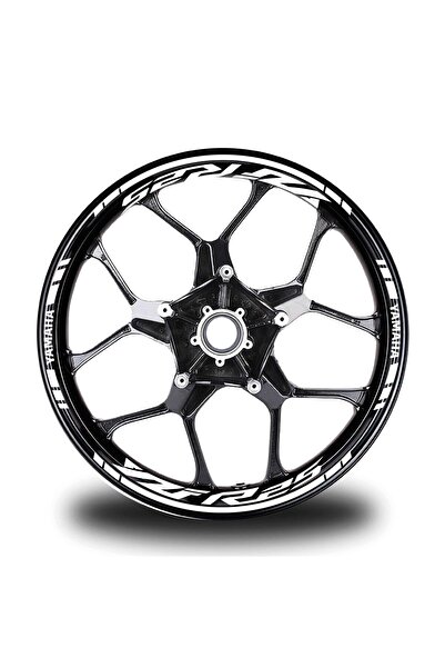 Anılfashion yeni özel  motosiklet Jant Şeridi Yzf R25 Yamaha Uyumlu Beyaz-Bey...