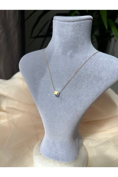 AKARSU TAKI Taşlı Rodyum Kaplama Kolye