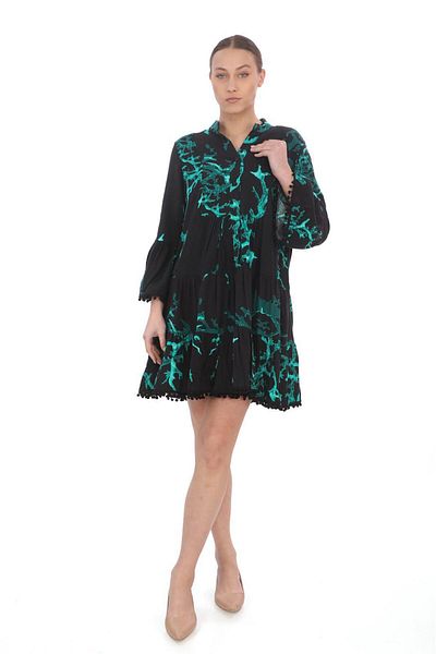 Bohem Stil Rochie de damă cu dantelă cu pompon
