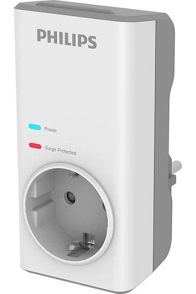 Philips Single Current Protected Socket 1140jul Overvoltage Protected Safety Shutter Chp7010w White