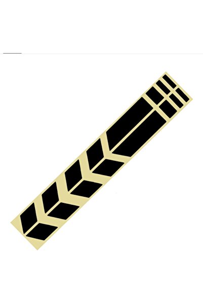 BİLGİMOLA New Custom Motorcycle Fender Sticker Black 34*5.5 cm