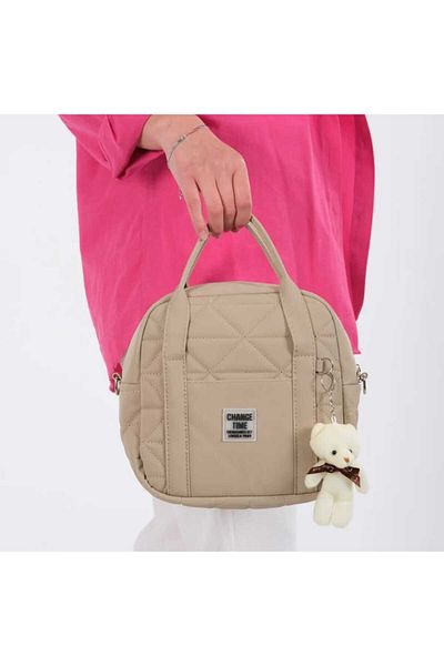 Skygo Beige Women's Quilted Arm and Shoulder Bell - Sober Keychain Gift