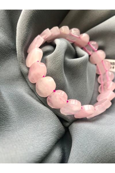 Doğaltaş Pembe Kuvars Bileklik