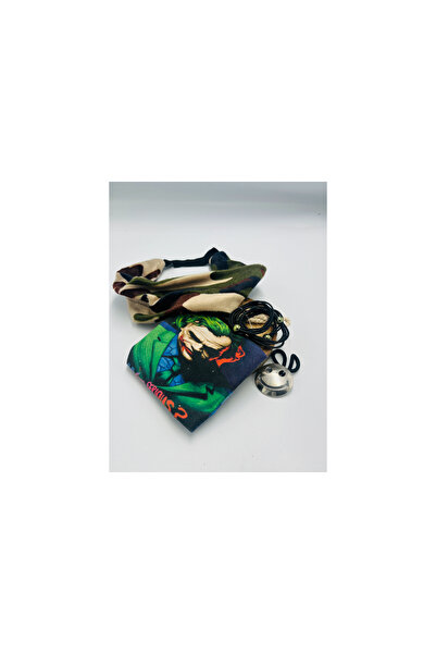 Monalisa Home طقم باندانا بإبزيم على شكل تاج - ملون ومنقوش