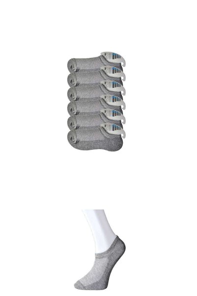 OEM Gray Men's Invisible Socks 6 pairs