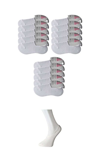 teknoparkx White Women's Ballerina Socks 15 pairs