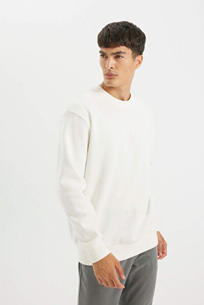 DeFacto Men's White Sweat - T5139Az/Wt32