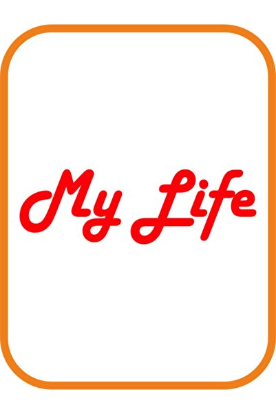 FARKSHP ملصق My Life - My Life Auto Engine الجديد المخصص باللون الأحمر مقاس 2...