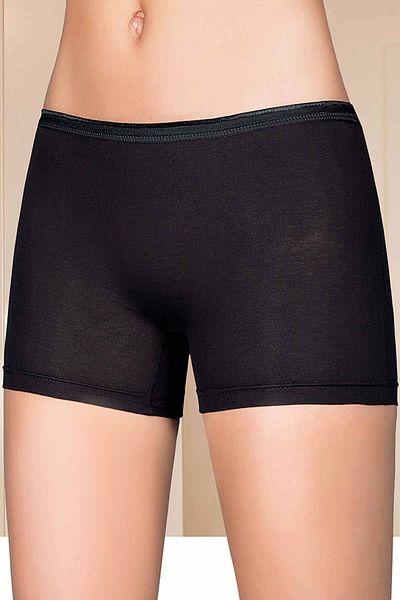 Ethab Ticaret Black Lycra Women's Boxers - 2101b Model