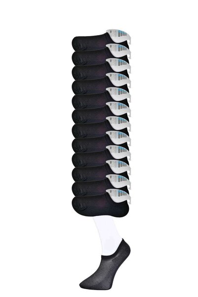 OEM Black Men's Invisible Socks 12 pairs