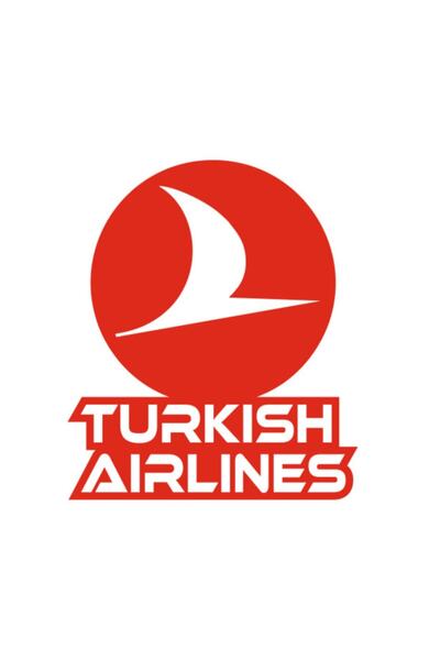 Genel Markalar Turkısh Airlines Logo Oto Sticker Kırmızı 10*11 Cm