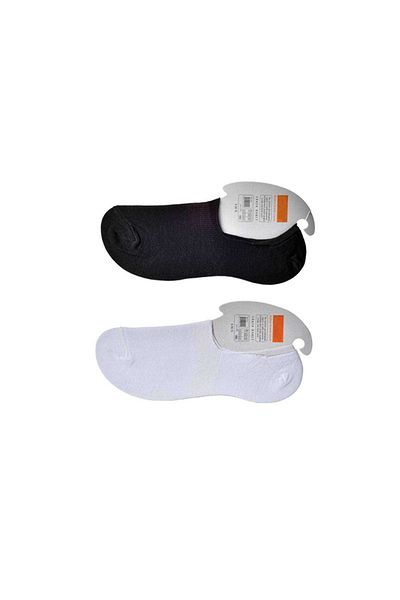 Royaleks Black and White Men's Ballerina Socks 15 pairs