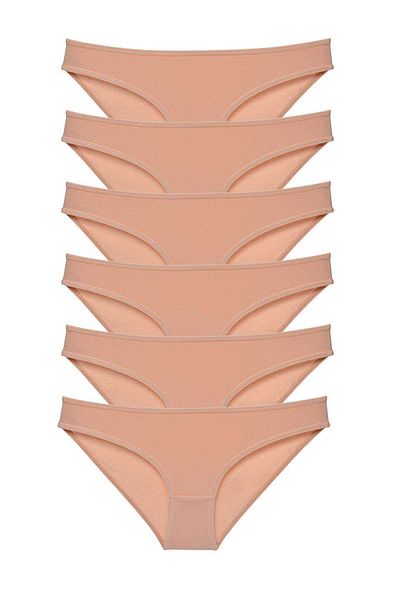 Royaleks 6pcs Super Eco Set Lycra Women Slip Panties Skin