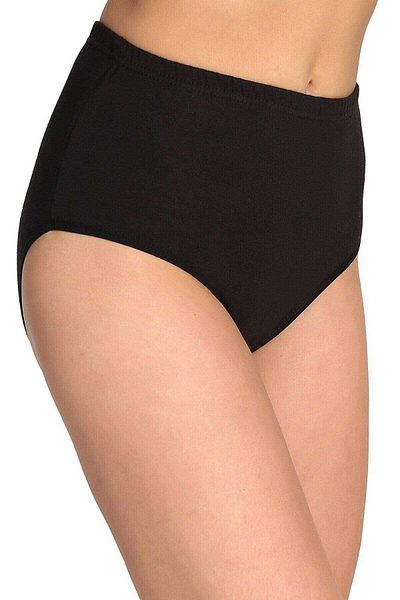 sedustore High Waist 6 Pieces Tutku Women's Black Bato Panties - Thick Rubber