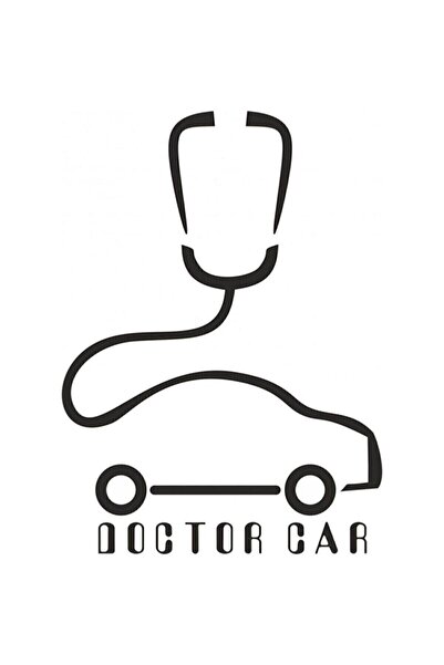 Generic Brand ملصق جديد مخصص للسيارات من Doctor Car باللون الأسود مقاس 30 سم