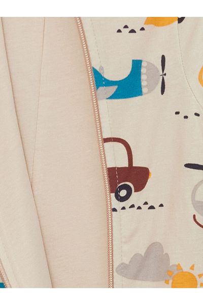 LC Waikiki Lcw Baby - Beige Printed Fiber Sleeping Bag for Baby Boy
