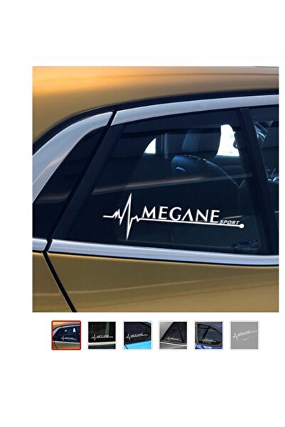 Genel Markalar Megan Sport Oto özel yeni kaliteli Kaliteli Sticker 2 Adet Beyaz 20*7 Cm
