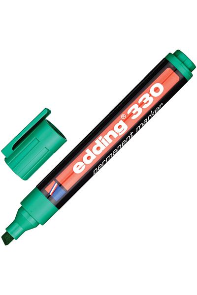 Edding 330 Cut Tip Permanent Marker Green 1 Piece