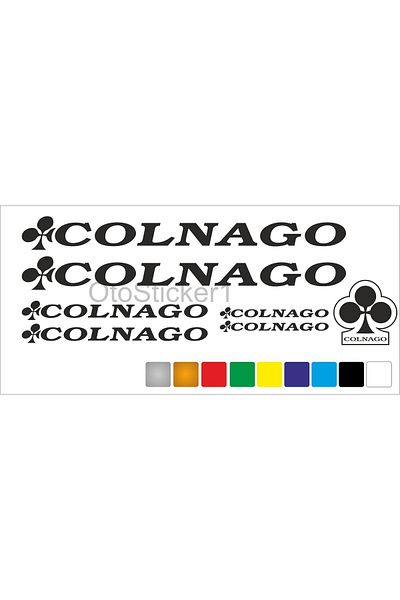 FİXFLEX Bicycle Squad exclusive new sticker Set Colnago exclusive new compatible Black