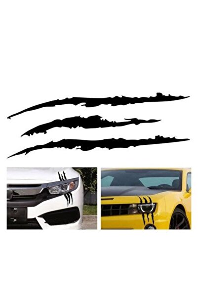 Generic Brand ملصق Monster Monster Claw Mark Auto خاص جديد عالي الجودة أسود 4...