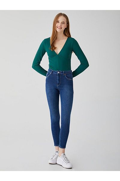Ltb Pantaloni de jeans cu talie înaltă Bernıta