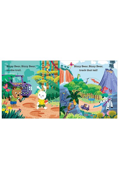 Nosy Crow Bizzy Bear - Dinozauri Safari (Carte interactivă - Dinozauri)