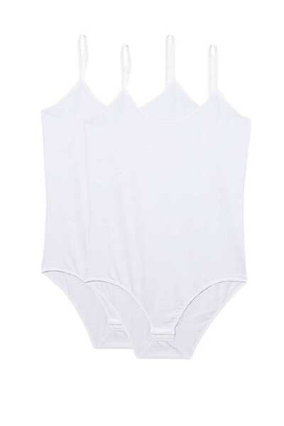 Marsilyan قطعتان من الجسم النسائي بحزام حبل كبير الحجم باللون الأبيض