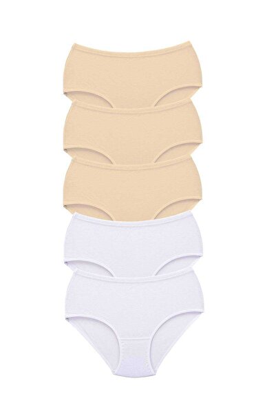 CT STONES 5 Pieces Tutku Women's High Waist Bato Thick Rubber Panties S10