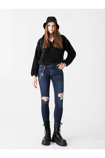 Ltb Γυναικεία τζιν Lonya Fringe Clary Wash