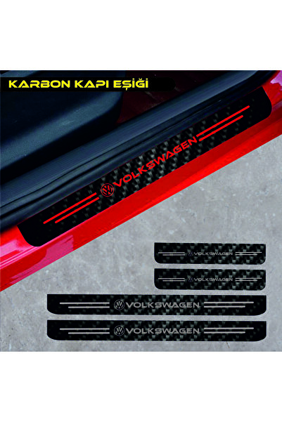 AYstok For Volkswagen Lt Special New Compatible Accessory Auto Door Sill Special New Sticker Carbon 4 Pieces