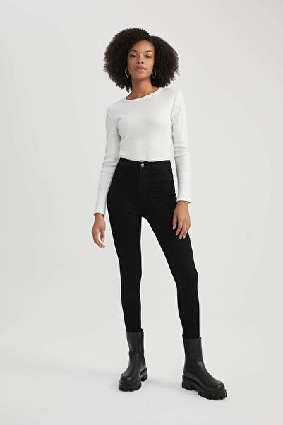 DeFacto Kadın Jean Pantolon Siyah B7498ax/nm40