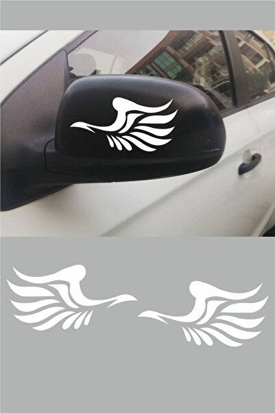 berriva ملصق جانبي للمرآة الجانبية للسيارة، جديد وعالي الجودة، أبيض، يمين-يسا...