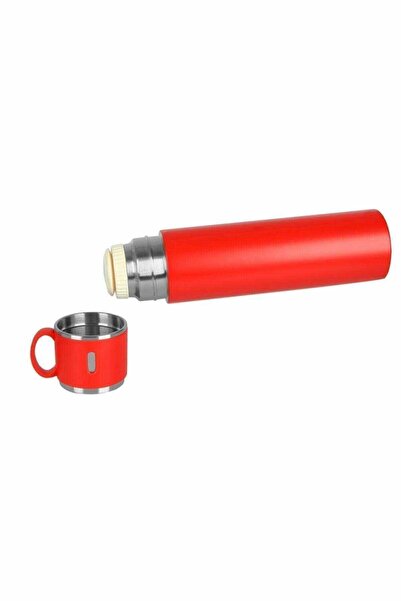 BAYLAR Red 316l Quality Stainless Steel Thermos with Cup 580 ml